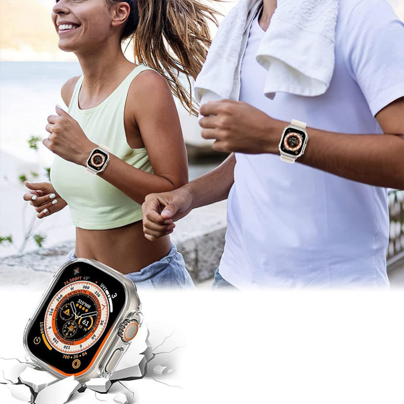 Etui Tech-Protect Defense360 do Apple Watch Ultra 1 / 2 / 3 49 mm, przezroczyste