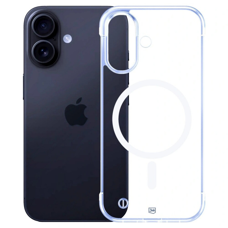 Etui na smartfona 3mk Just20g MagCase Apple iPhone 16 Plus, przezroczyste