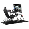 Next Level Racing GTLite Air składany kokpit wyścigowy, siatka SIMAERO, czarny