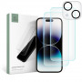 Tech-Protect Supreme Set szkło hartowane do Apple iPhone 15, przezroczyste (2+1 szt.)