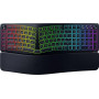 Klawiatura ergonomiczna bezprzewodowa Razer Pro Type Ergo, układ dzielony, Bluetooth, USB-C, 5 klawiszy macro, RGB