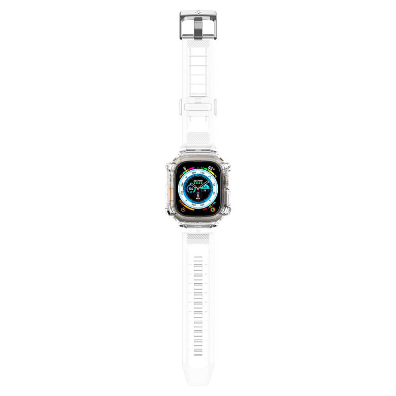 Spigen Rugged Armor Pro pasek z etui na Apple Watch Ultra 49 mm, Crystal Clear