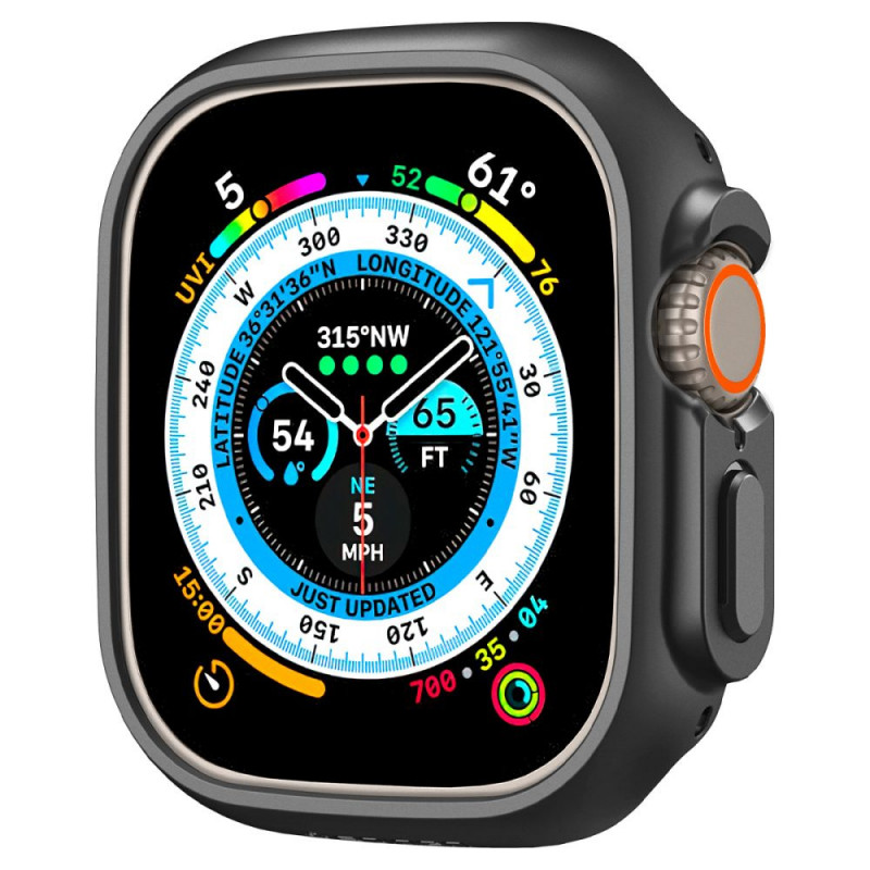 Etui Thin Fit Spigen do Apple Watch Ultra 1 / 2 / 3 49 mm, czarne