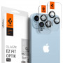 Spigen Optik.tR EZ Fit ochraniacz na obiektyw aparatu dla Apple iPhone 14 / 14 Plus / 15 / 15 Plus, czarny (2 szt.)