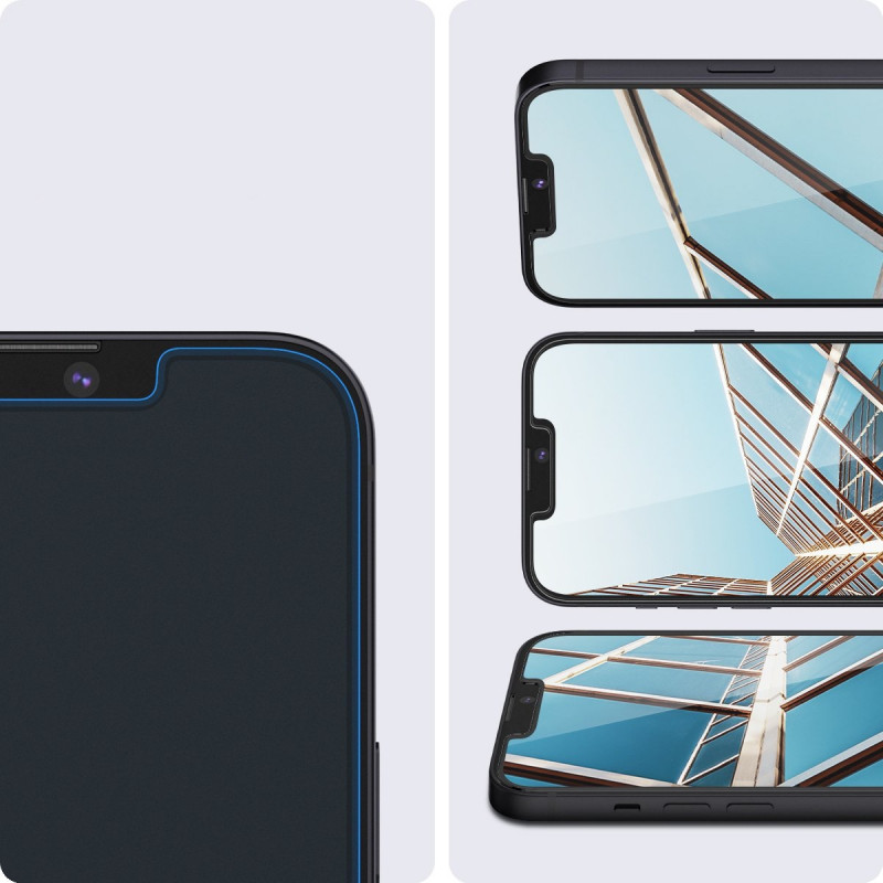 Spigen GLAS.tR EZ Fit szkło hartowane do Apple iPhone 13 / 13 Pro / 14 / 16e / 17e, przezroczyste