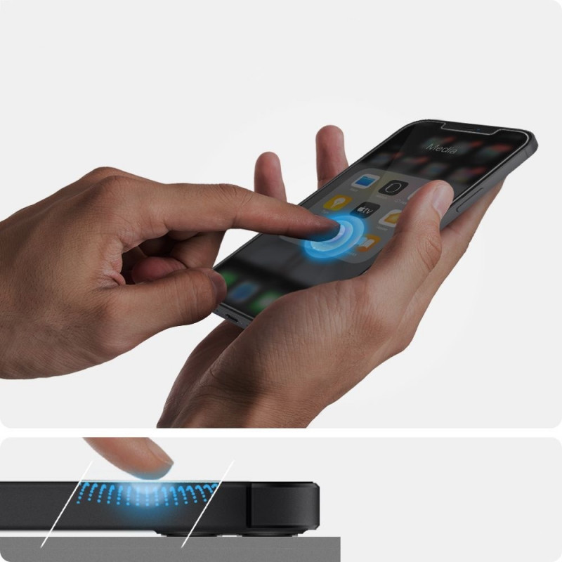 Spigen GLAS.tR EZ Fit szkło hartowane do Apple iPhone 12 / 12 Pro (2 szt.)