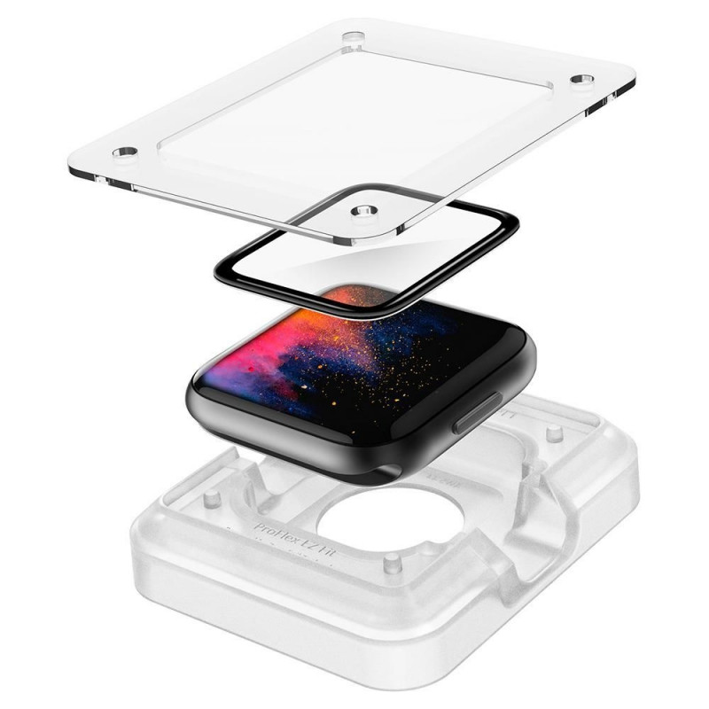 Spigen ProFlex EZ Fit AFL01220 hybrydowe szkło ochronne na ekran do Apple Watch 4/5/6/7/8/9/SE 44/45 mm