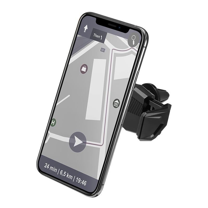 Spigen Click.r 000CP26265 uchwyt samochodowy do telefonu na kratkę nawiewu, czarny