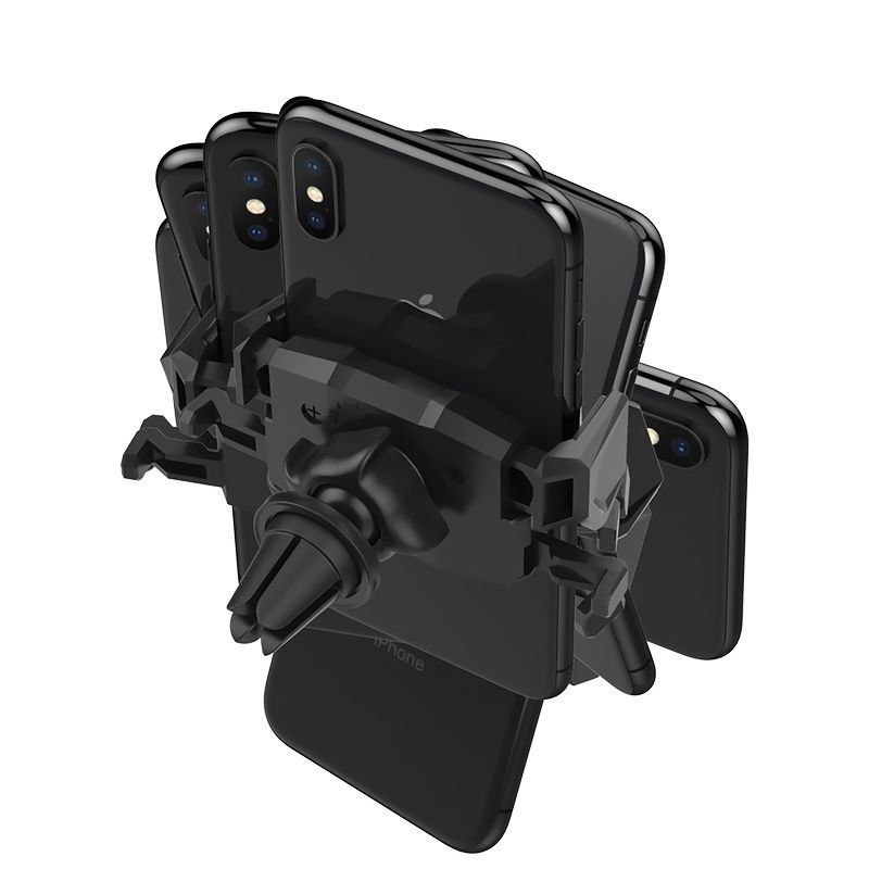 Spigen Click.r 000CP26265 uchwyt samochodowy do telefonu na kratkę nawiewu, czarny