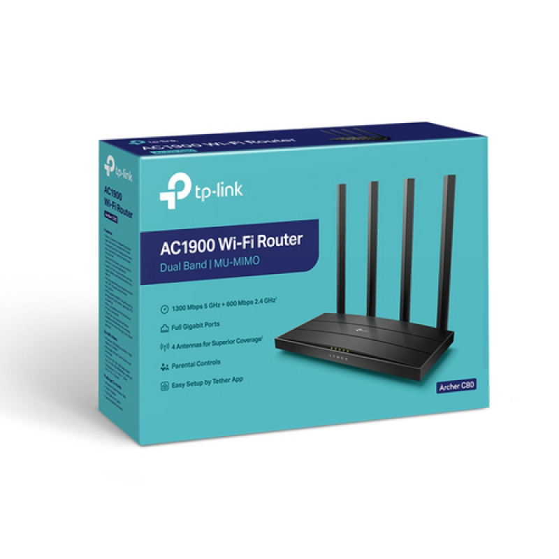 TP-Link Archer C80 AC1900 dwuzakresowy router bezprzewodowy (V2.4)