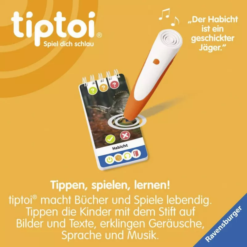 Ravensburger tiptoi Wieso? Weshalb? Warum? Quiz Unsere Vögel, wydanie niemieckie