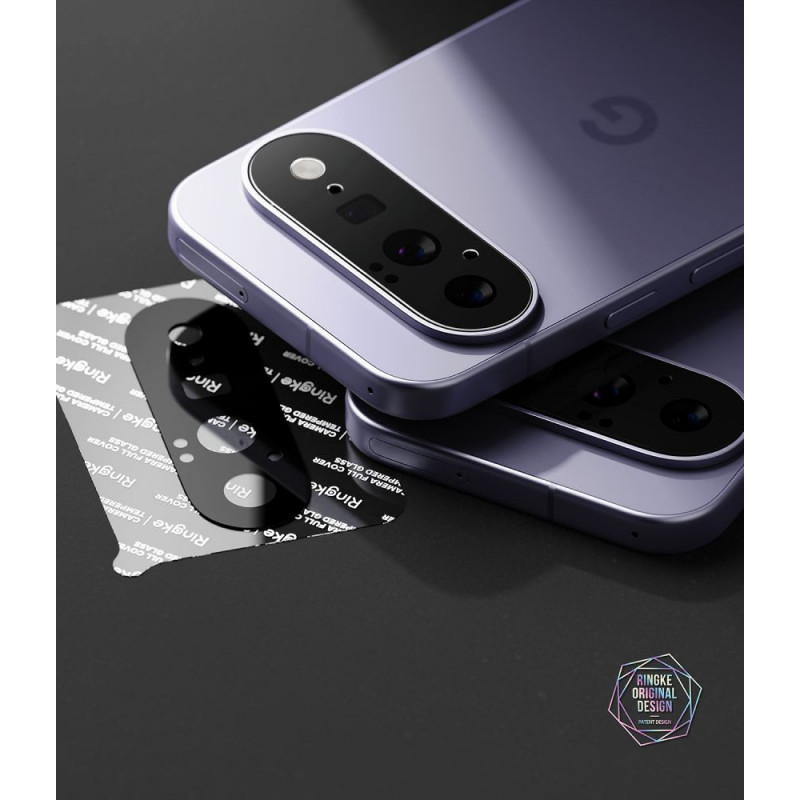 Ringke Camera Full Cover osłona obiektywu aparatu Google Pixel 11, szkło hartowane 9H, czarna (2 szt.)