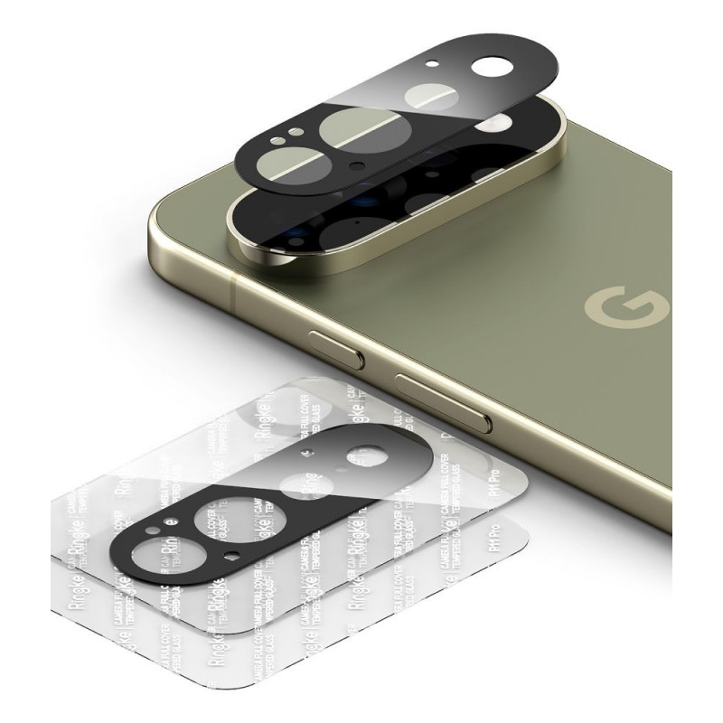 Ringke Camera Full Cover osłona obiektywu aparatu Google Pixel 11 Pro, szkło hartowane, czarny (2 szt.)
