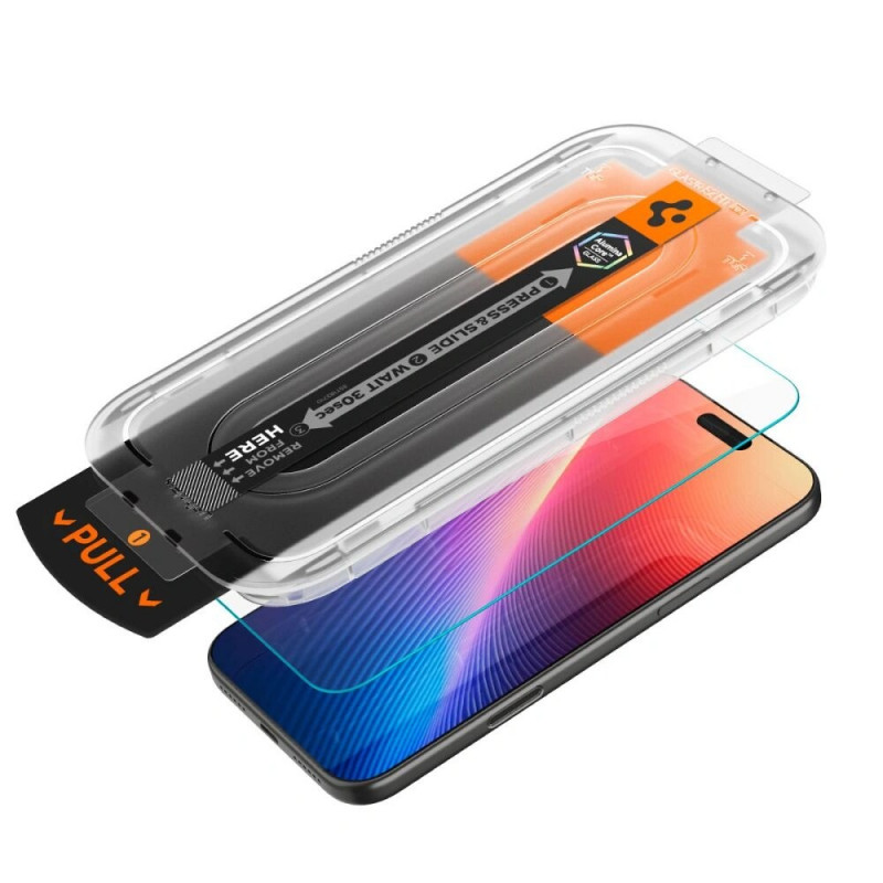 Spigen Glas.tR EZ Fit HD AGL10097 Szkło ochronne do Apple iPhone 17 Pro, przezroczyste