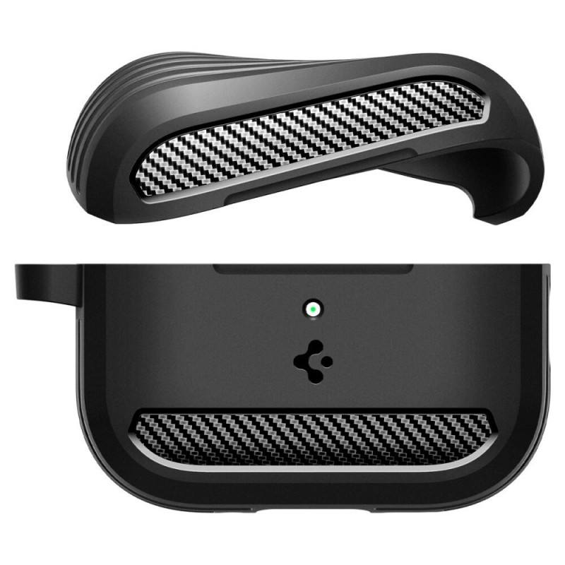 Spigen Rugged Armor ACS09822 etui na Apple AirPods Pro 3, matowy czarny