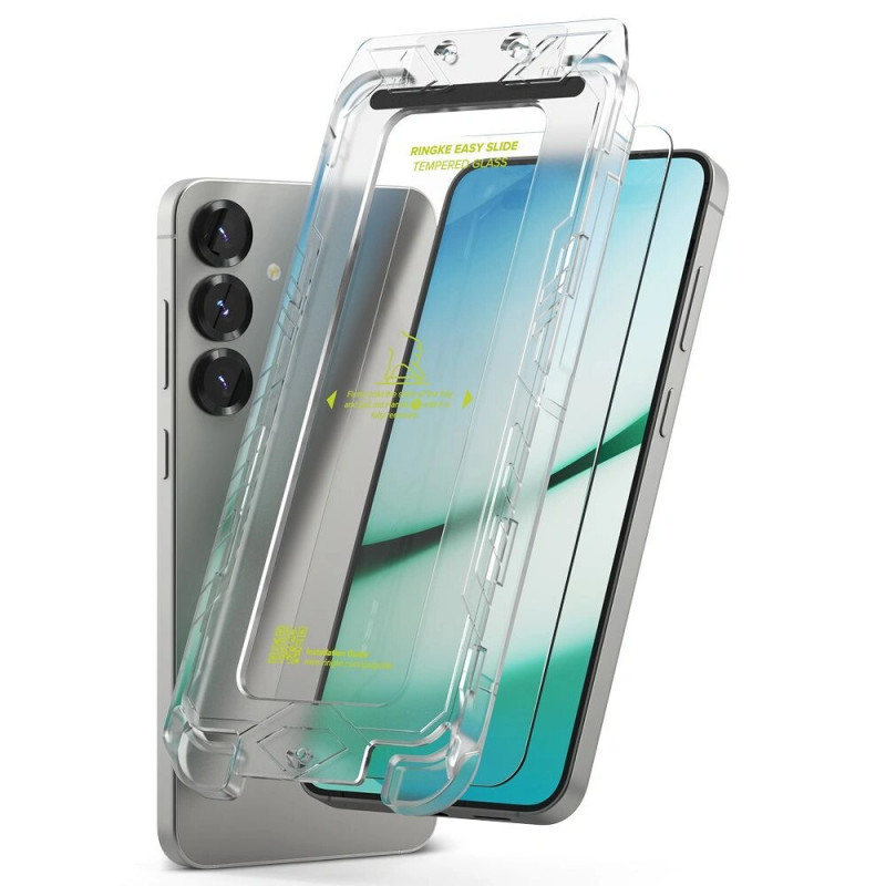 Ringke Easy Slide szkło hartowane do Samsung Galaxy S24 / S25, przezroczyste (2 szt.)