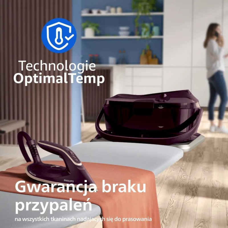 Philips PerfectCare 8000 PSG8300/30 stacja do prasowania parowego, fioletowa
