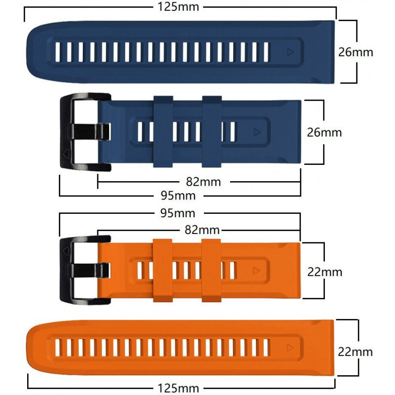 Tech-Protect Iconband THP927NAVBLU pasek do Garmin Fenix 5/6/6 Pro/7, Navy Blue