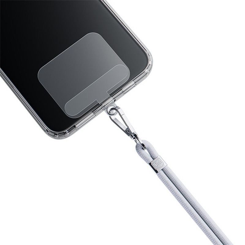 Smycz do telefonu 3MK EasyClip, szary / srebrny
