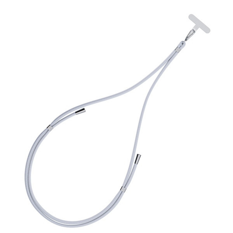 Smycz do telefonu 3MK EasyClip, szary / srebrny
