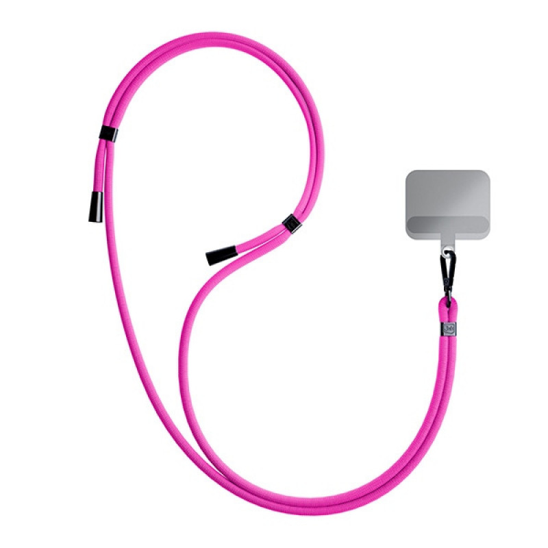 Smycz do telefonu 3MK EasyClip, Pink / Black