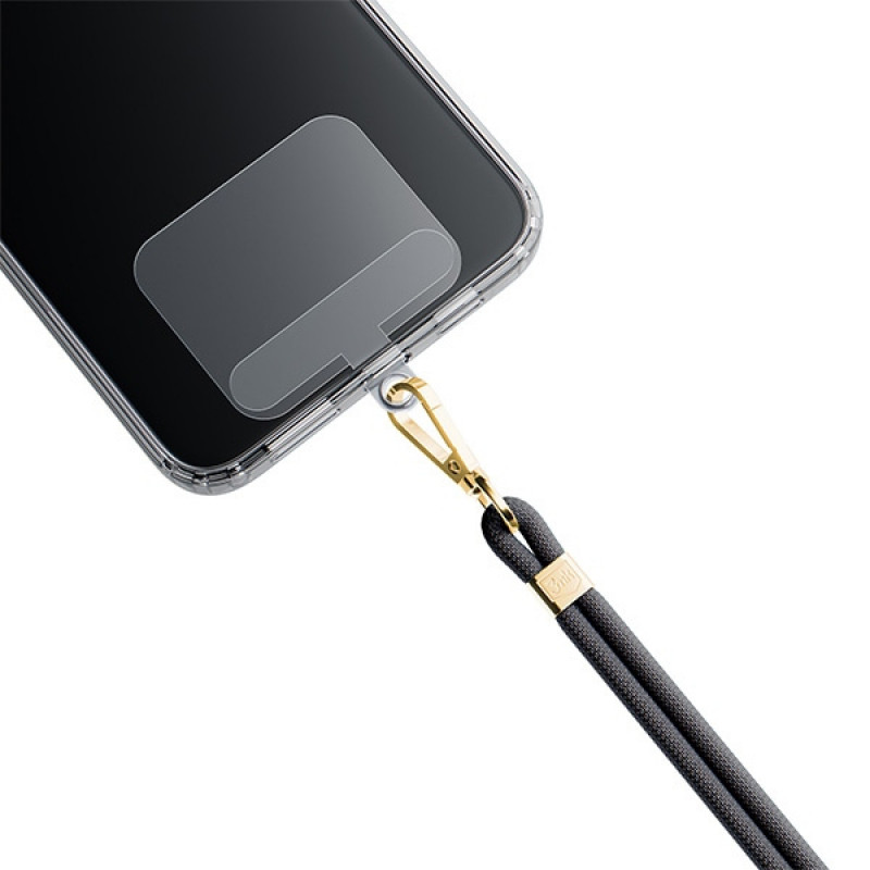 Smycz do telefonu 3MK EasyClip, Black / Gold