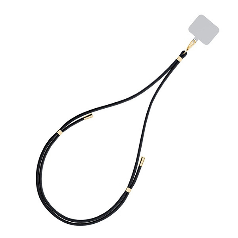 Smycz do telefonu 3MK EasyClip, Black / Gold