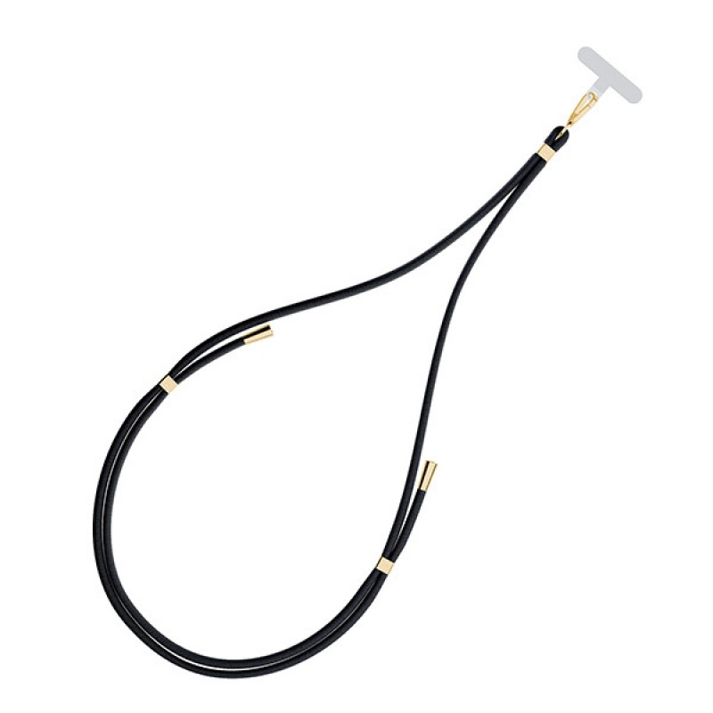 Smycz do telefonu 3MK EasyClip, Black / Gold