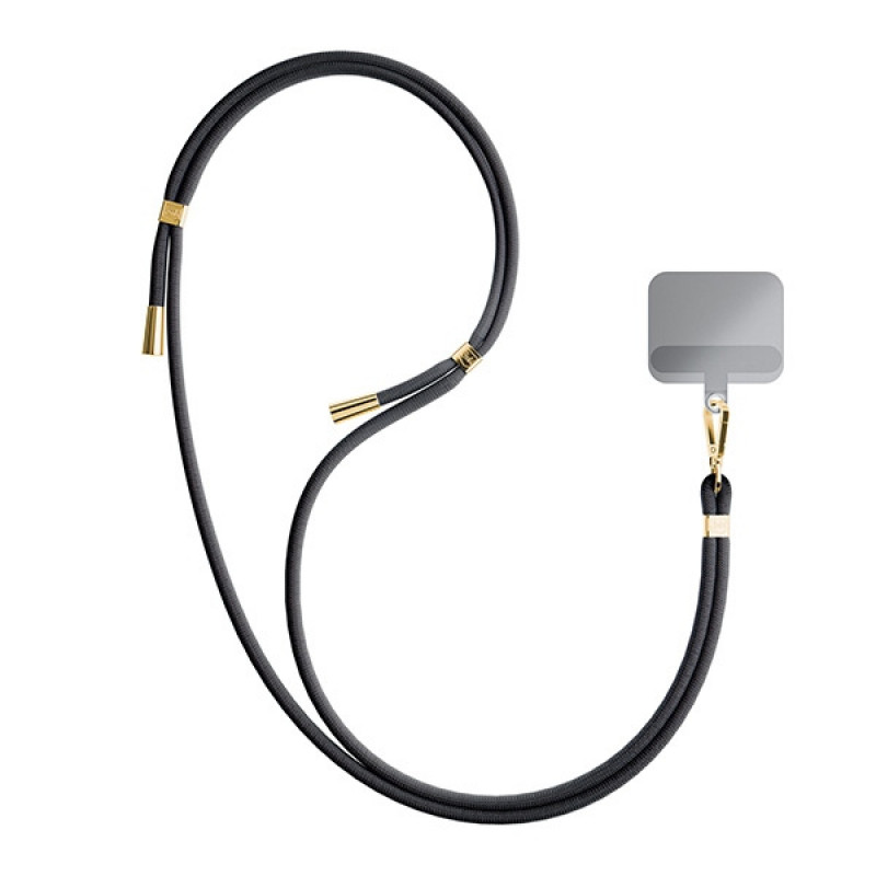 Smycz do telefonu 3MK EasyClip, Black / Gold