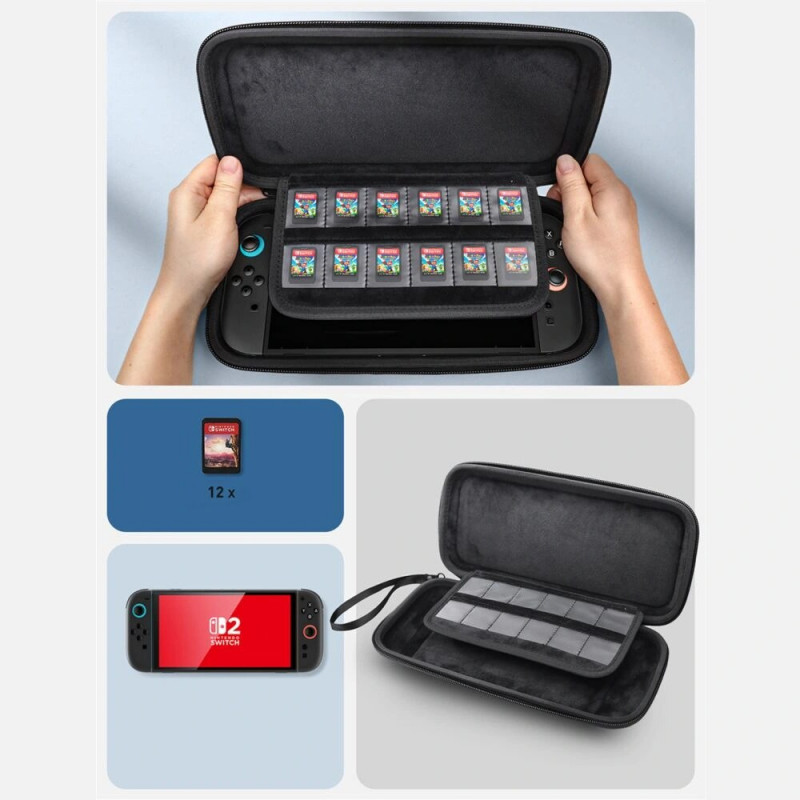 Supcase Mini etui transportowe do Nintendo Switch 2, czarny