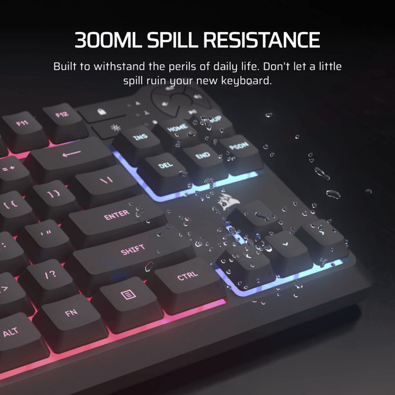 Klawiatura gamingowa Corsair K55 CORE TKL RGB