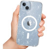 Etui Tech-Protect FlexAir Hybrid MagSafe dla Apple iPhone 15, Glitter Clear