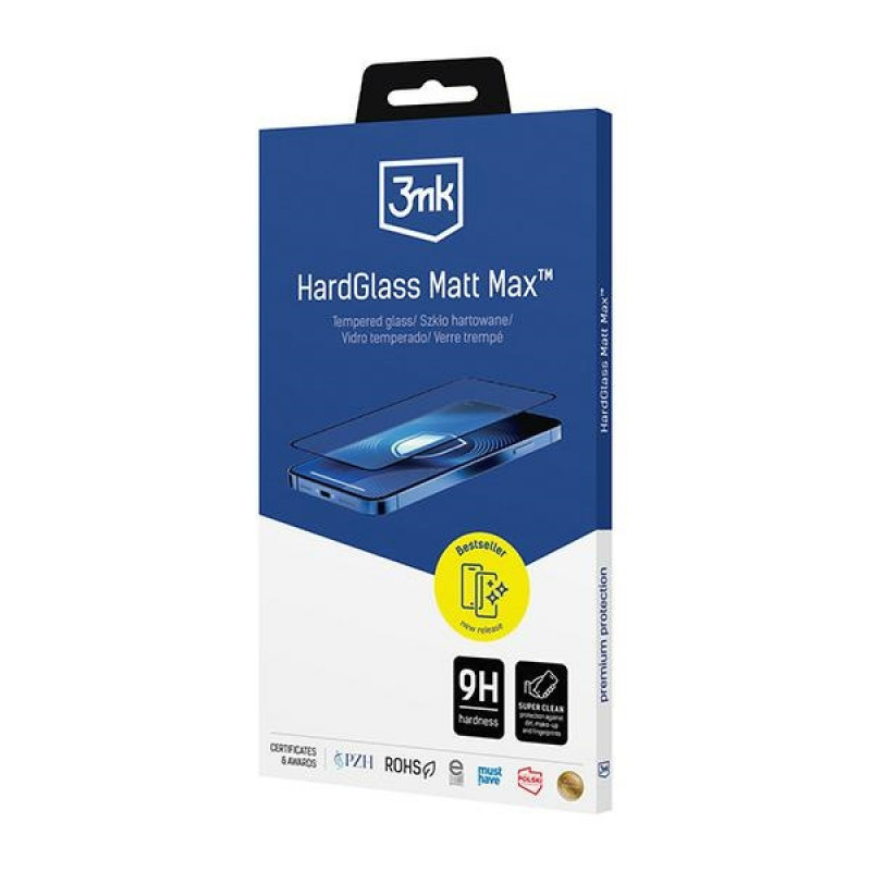 3MK HardGlass Matt Max szkło hartowane matowe do Apple iPhone 13 / 13 Pro / 14
