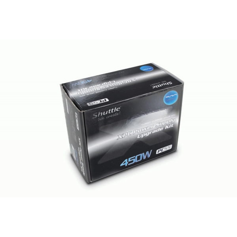 Zasilacz komputerowy Shuttle PC55, 450 W, niemodularny, szary