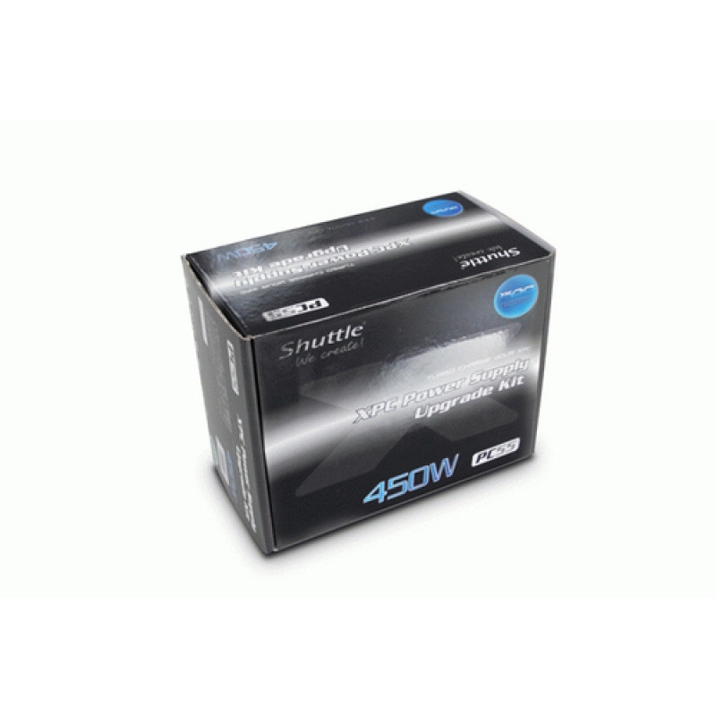 Zasilacz komputerowy Shuttle PC55, 450 W, niemodularny, szary