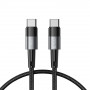 Tech-Protect UltraBoost kabel USB-C/USB-C PD 60W 3A 25 cm, szary