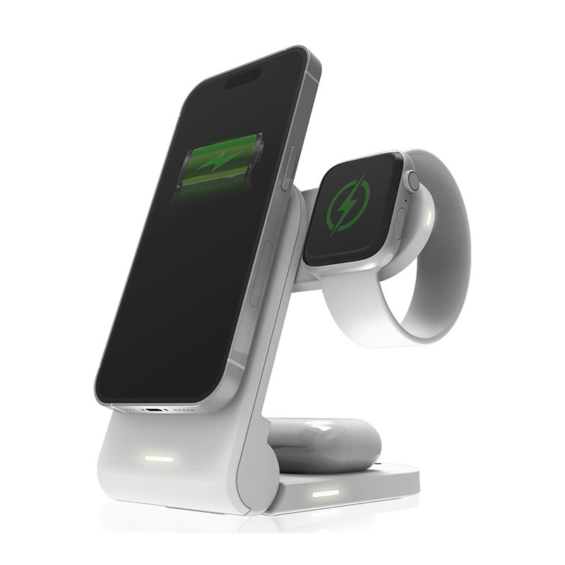 STM ChargeTree MAG 3-in-1 ładowarka bezprzewodowa MagSafe, biała
