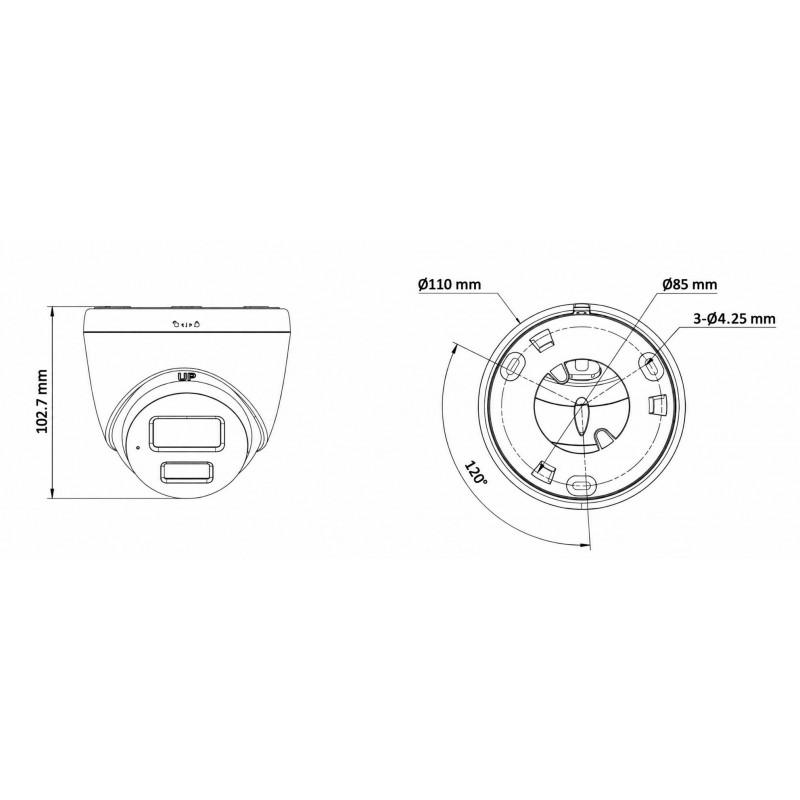 Kamera IP Miton NT-IP136CA-DL, 6 MP, 2.8 mm