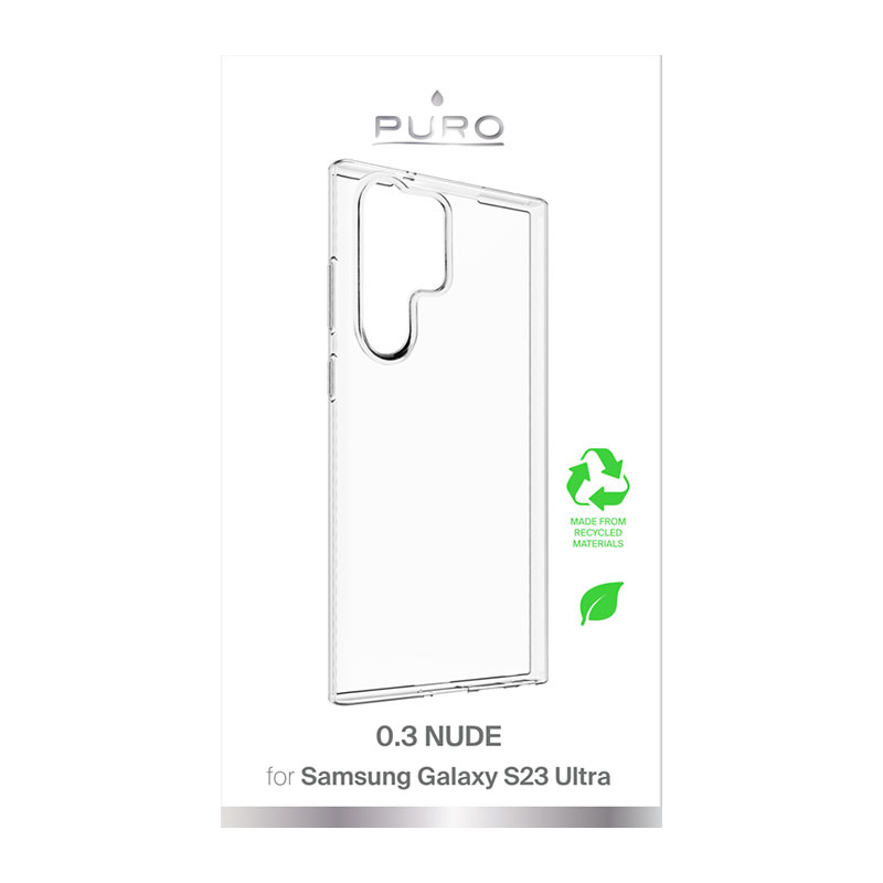 PURO 0.3 Nude etui na Samsung Galaxy S23 Ultra, przezroczyste