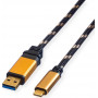 Kabel ROLINE GOLD USB 3.2 Gen 1, USB-A do USB-C, wtyk/wtyk, 2 m (11.02.9093)