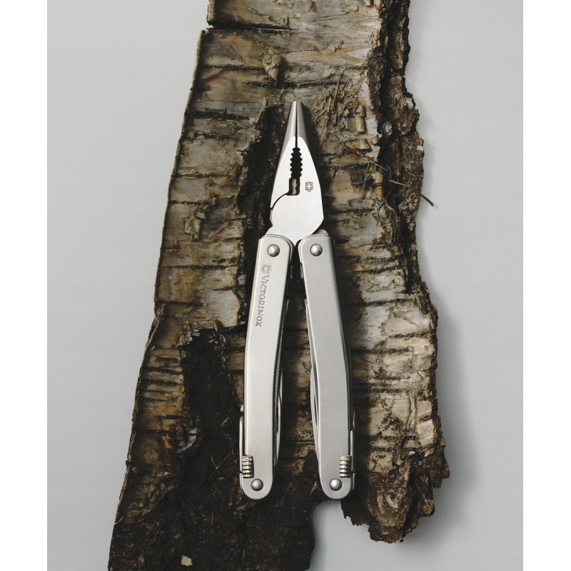 Victorinox Swiss Tool Spirit X Plus multi-tool, stal nierdzewna, skóra, 105 mm (3.0235.L)