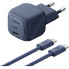 Belkin BoostCharge ładowarka 30 W USB-C PD z PPS i kablem USB-C 2 m (WCA008KQ2MBL-B6)
