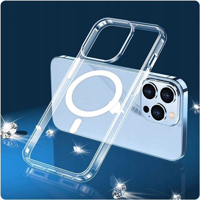 Etui Tech-Protect Flexair Hybrid MagSafe do Samsung Galaxy S22, Clear