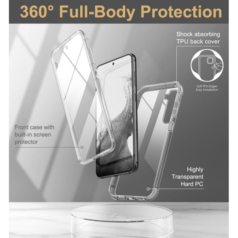Etui Tech-Protect Kevlar do Samsung Galaxy S23+, przezroczyste