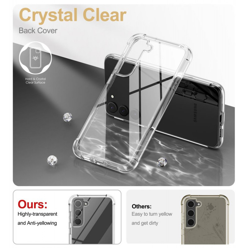 Etui Tech-Protect Kevlar do Samsung Galaxy S23+, przezroczyste