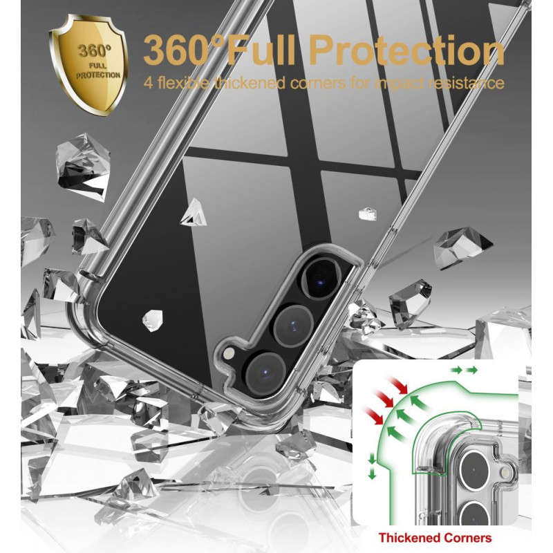 Etui Tech-Protect Kevlar do Samsung Galaxy S23+, przezroczyste