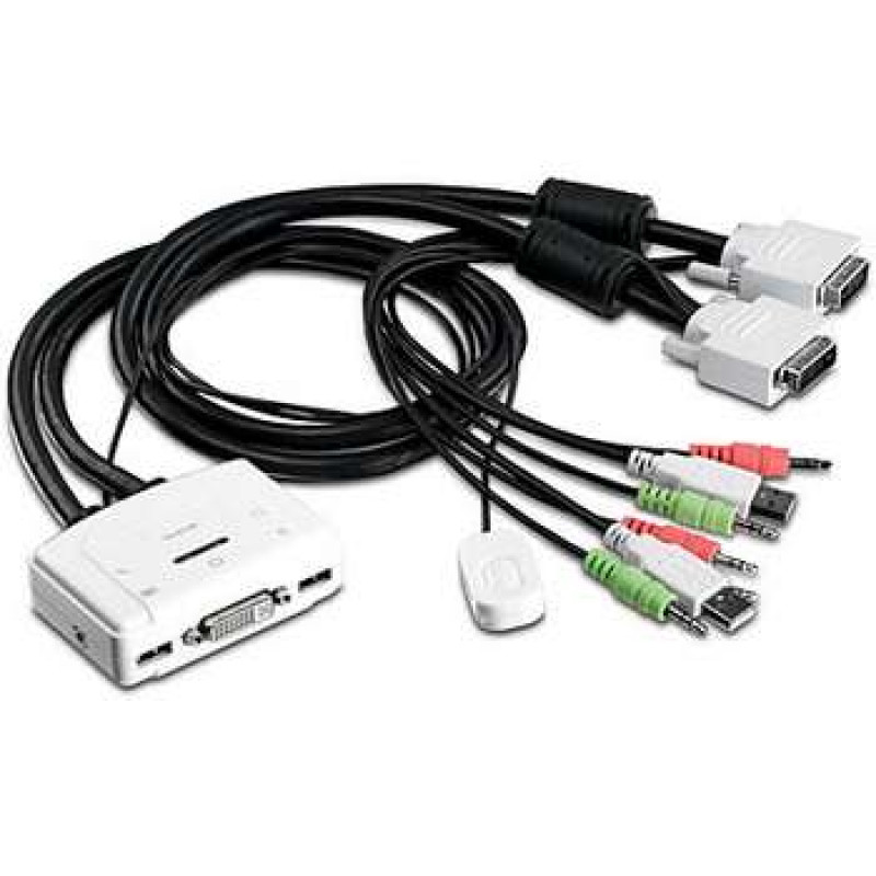 TRENDnet TK-214i przełącznik KVM/audio, 2 x KVM/audio