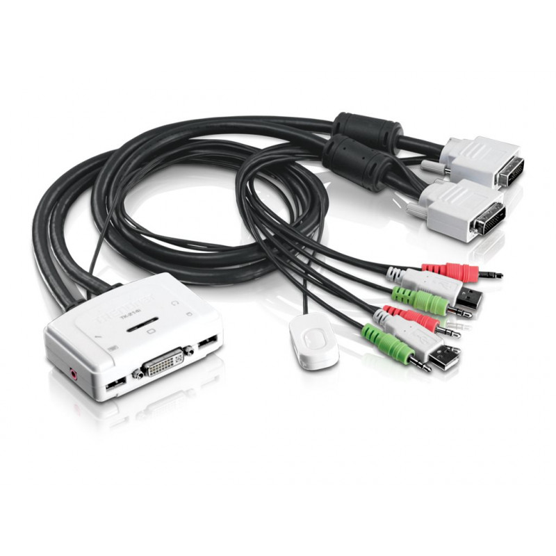 TRENDnet TK-214i przełącznik KVM/audio, 2 x KVM/audio
