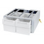 Ergotron StyleView SV43/44 Series dodatkowy podwójny wysoki element montażowy (moduł 2-szufladowy), szary/biały