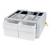 Ergotron StyleView SV43/44 Series dodatkowy podwójny wysoki element montażowy (moduł 2-szufladowy), szary/biały